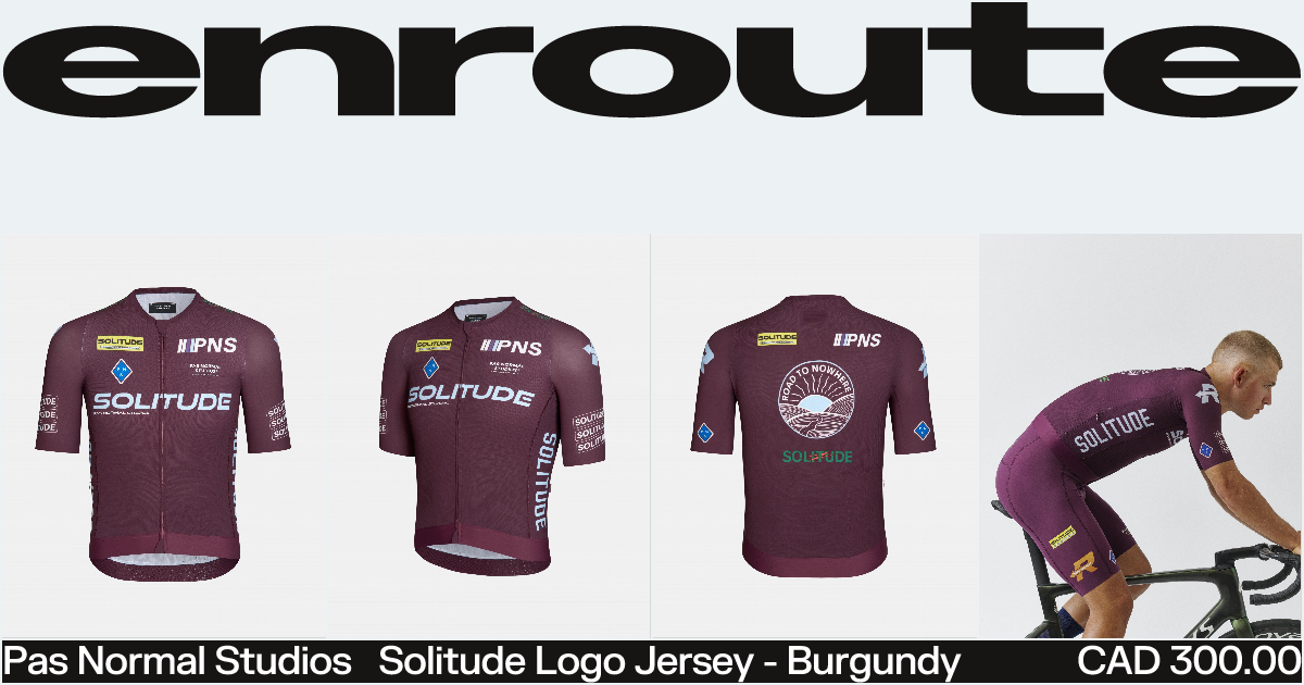 Solitude Logo Jersey - Burgundy | ENROUTE.CC
