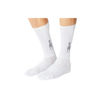 #Aero Logo Socks - White