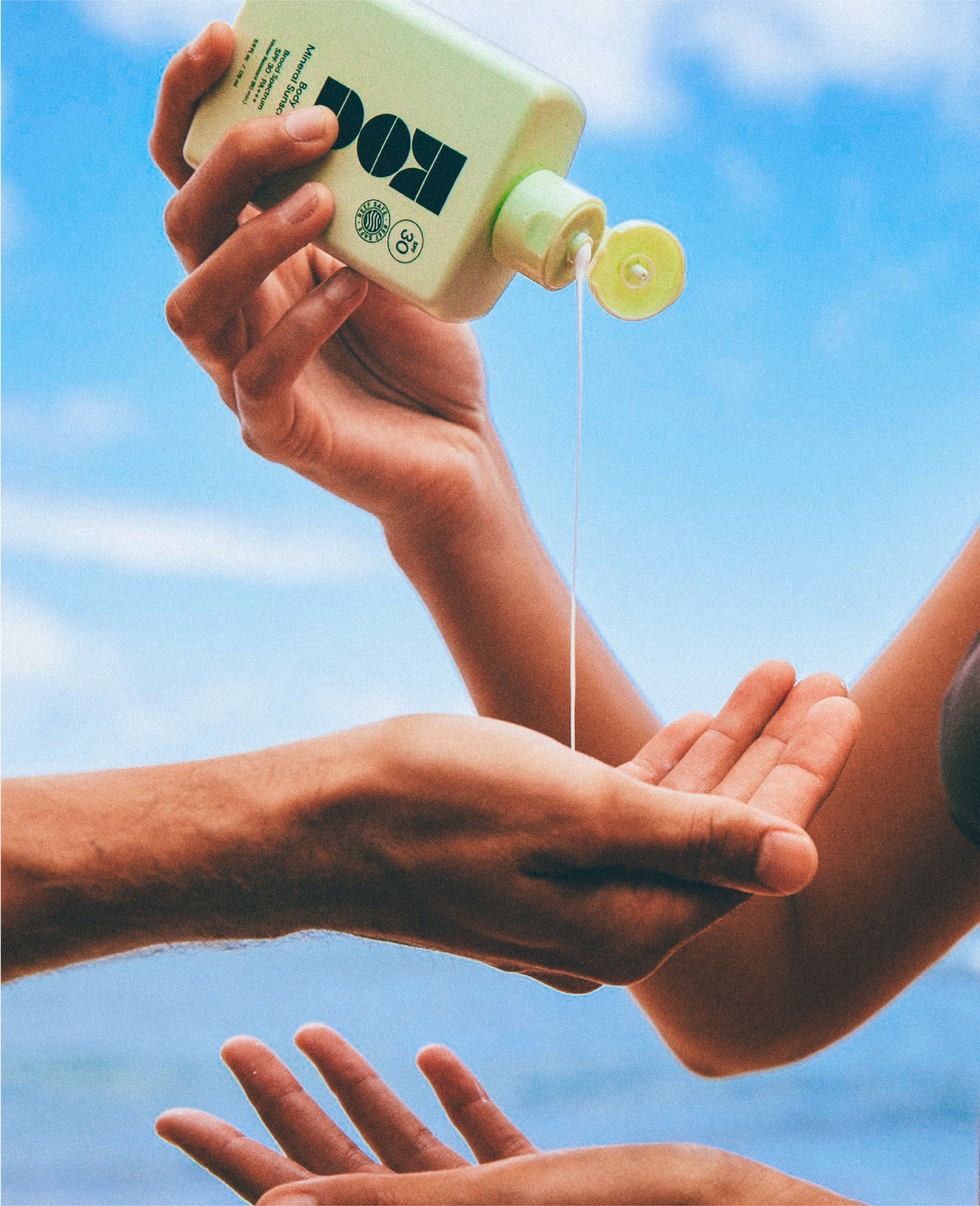 Crème solaire minérale pour le corps