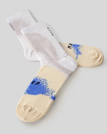 Blurred Out Sock - Putty Mix