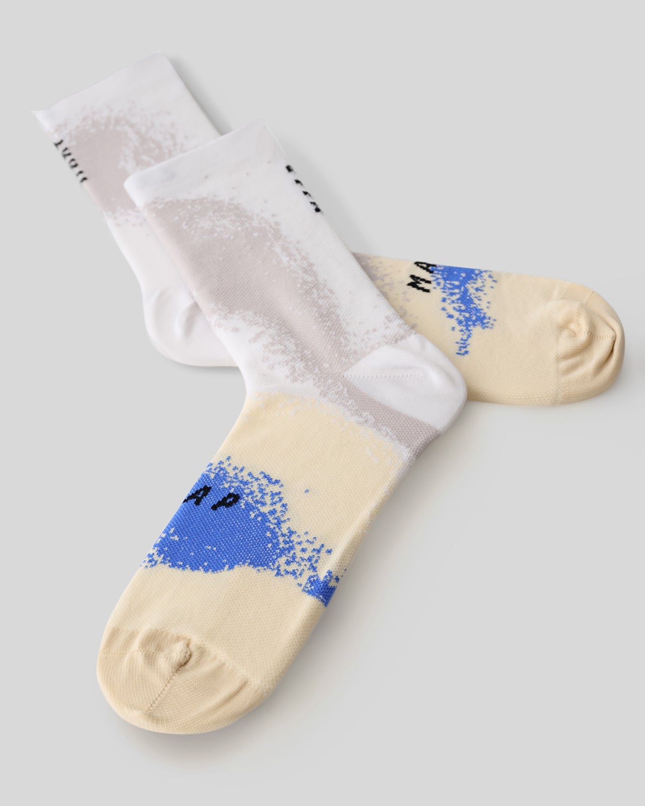 Blurred Out Sock - Putty Mix