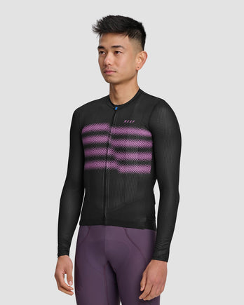Blurred Out Ultralight Pro LS Jersey - Black