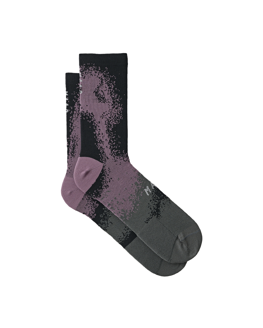 Blurred Out Sock - Black