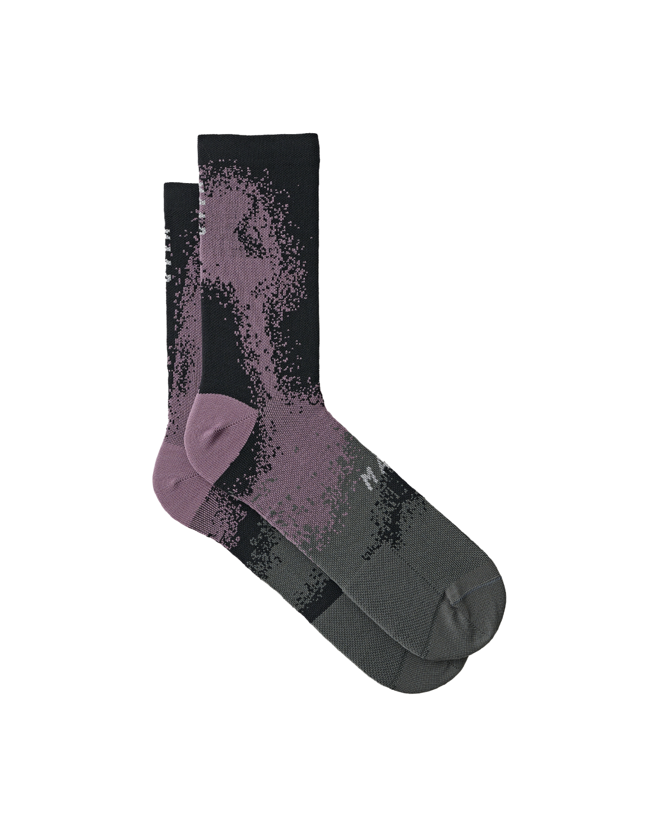 Blurred Out Sock - Black