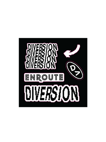 Diversion 貼紙包 - 黑/白