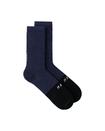 Division Merino Sock - Black Navy