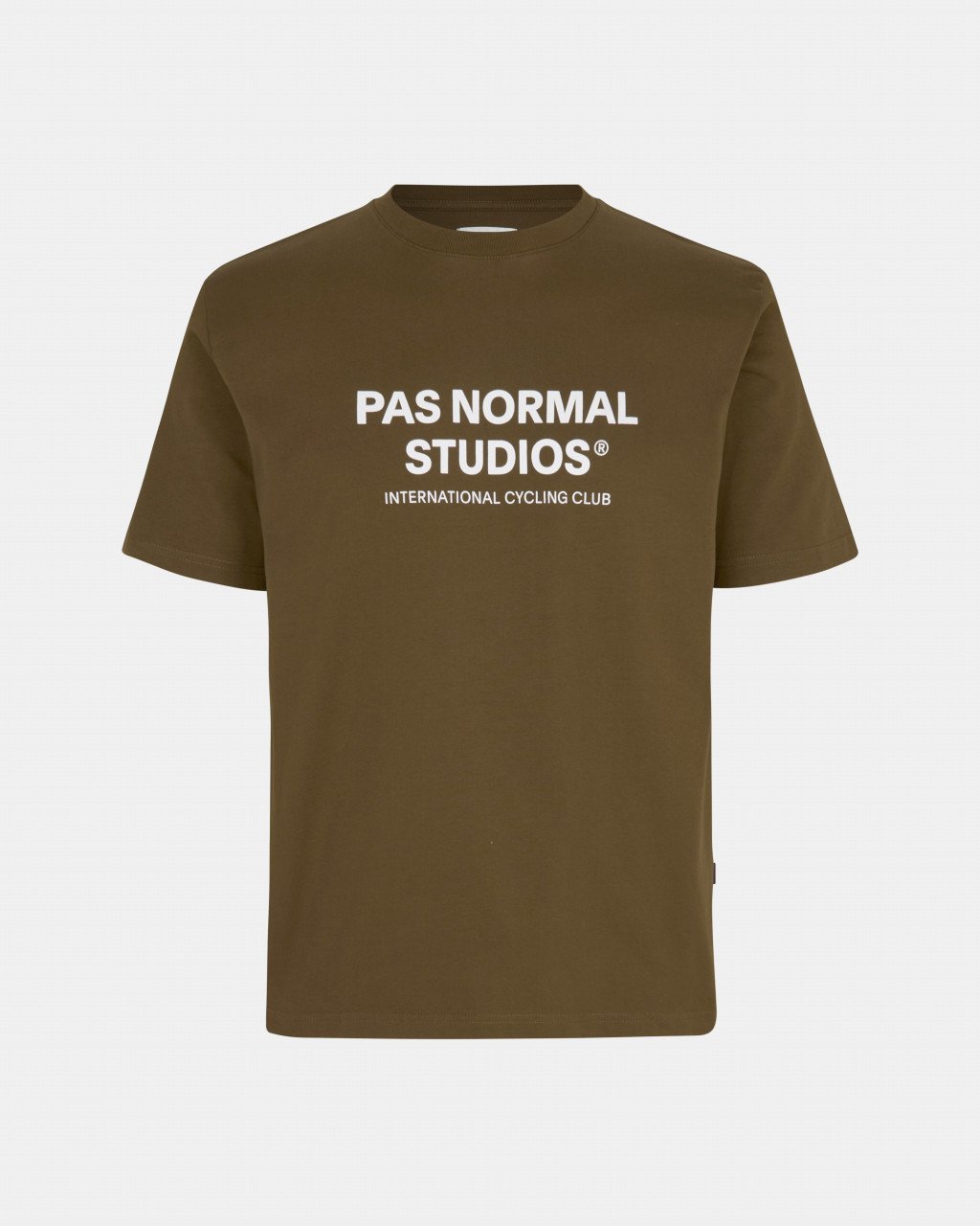 Off-Race Logo T-Shirt - Army Brown - Pas Normal Studios