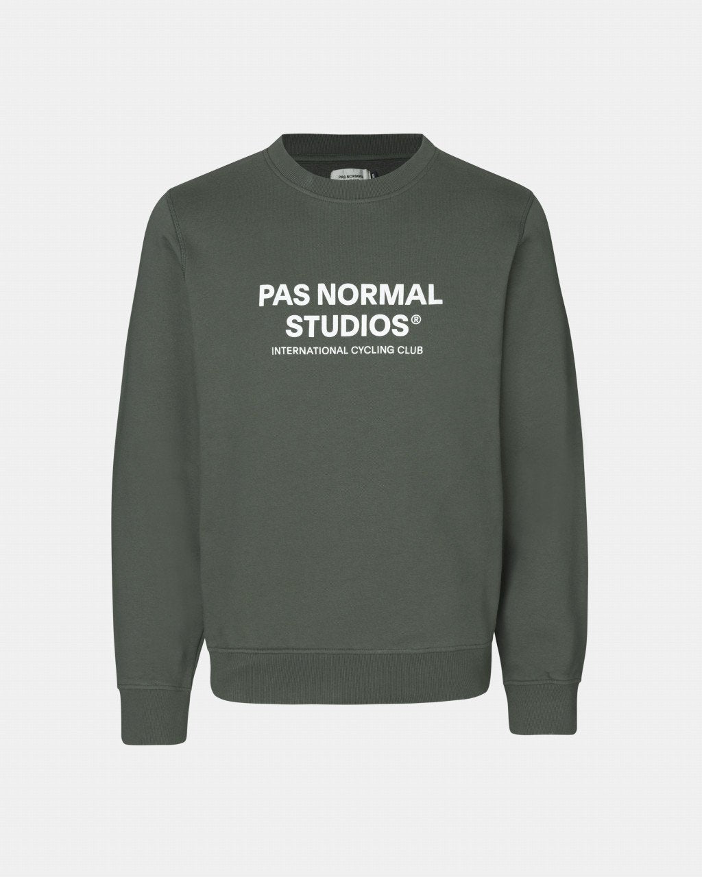 PNS Off-Race Logo Sweatshirt - Olive - Pas Normal Studios