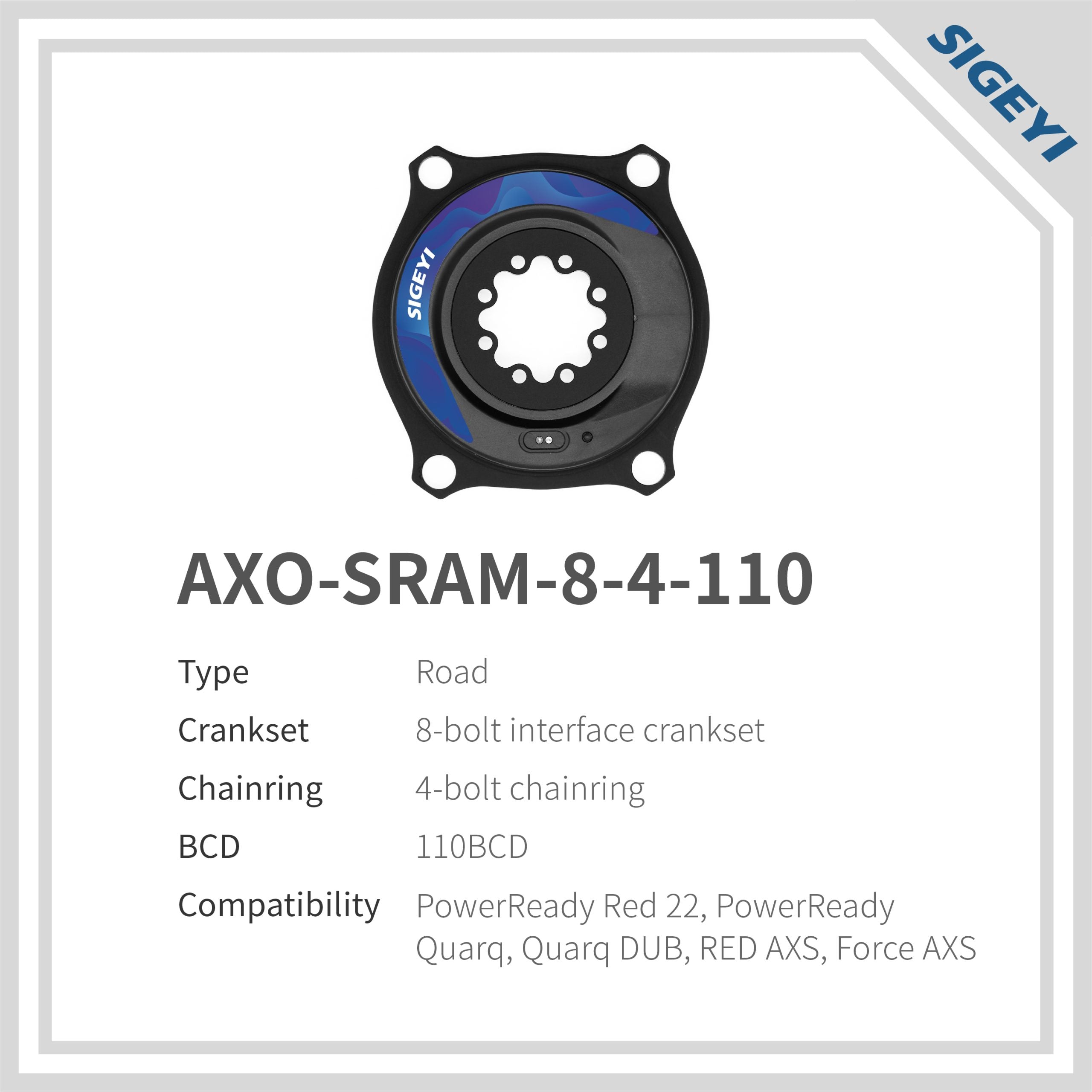Medidor de potencia Sigeyi AXO para SRAM