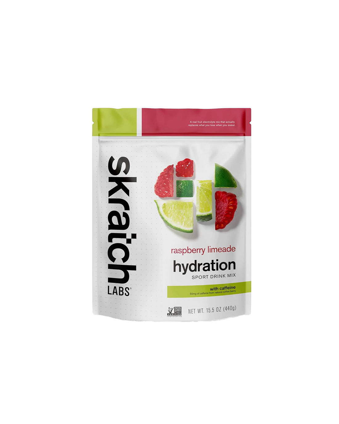 Skratch Labs Sport Caffeinated Drink Mix - Raspberry Limenade