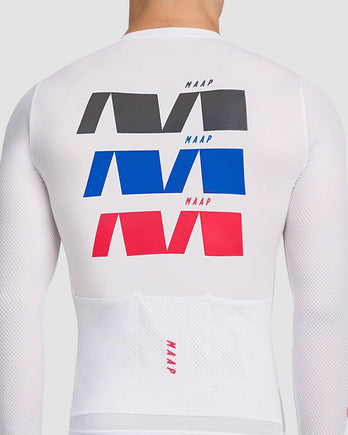 MAAP Trace Pro Air LS Jersey - White | Longsleeve | Enroute.cc