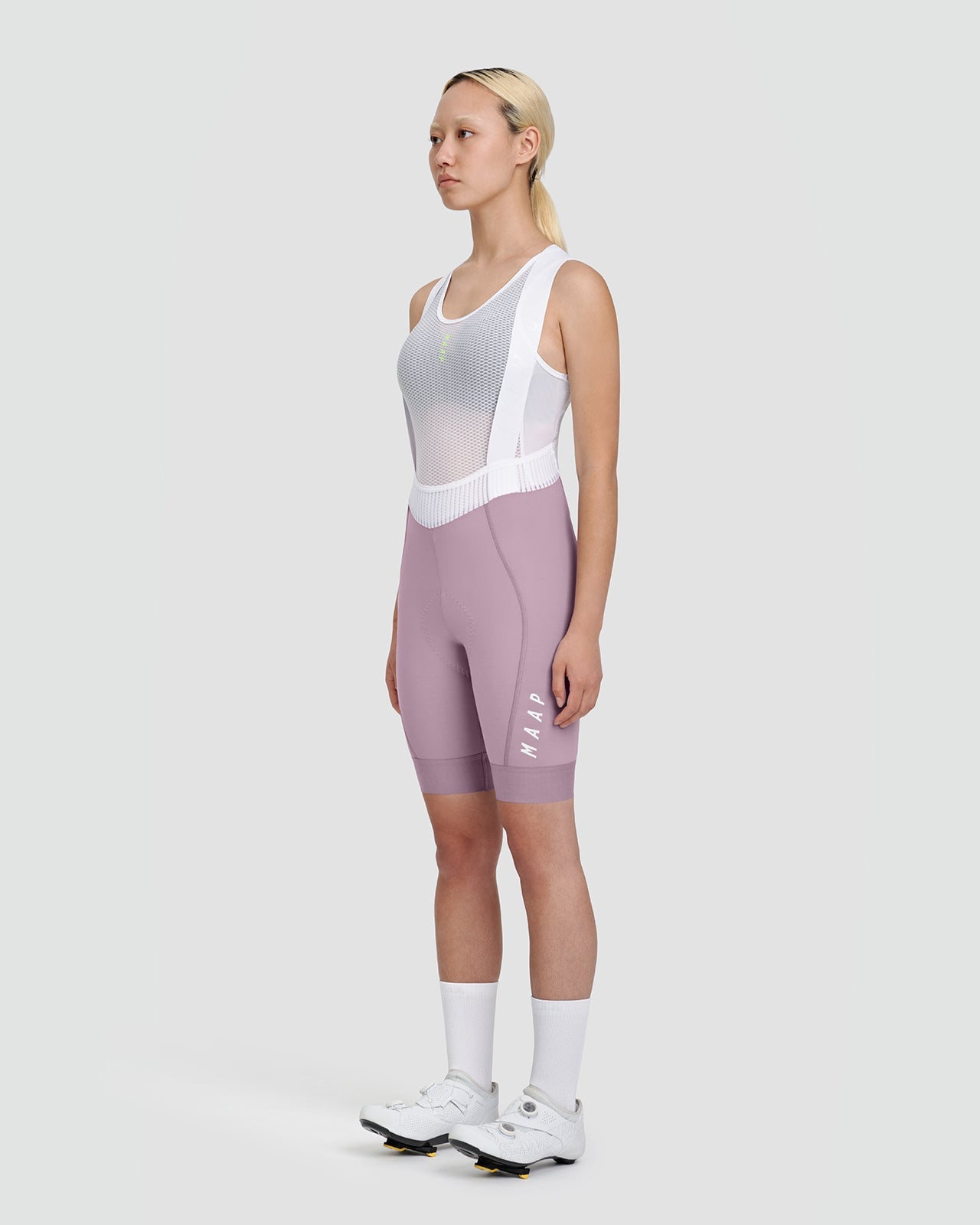 Women's Team Bib Evo - Raisin White