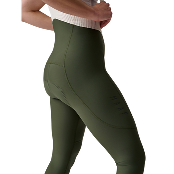 女子 Team Evo（非保暖）背帶褲 - 古銅綠